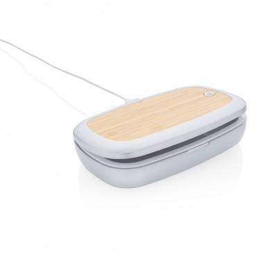 Logotrade Firmengeschenke das Foto: Rena UV-C Sterilisations-Box mit 5W Wireless Charger