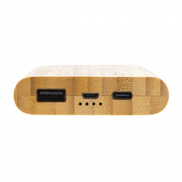 Logotrade werbemittel das Foto: 5.000mAh Bambus-Powerbank