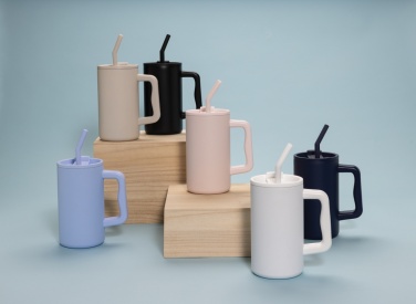 Logotrade werbemittel das Foto: Cube Becher aus RCS recyceltem Stahl 800ml