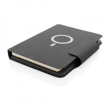 Logotrade Firmengeschenke das Foto: Artic magnetisches 10W Wireless Charging Notizbuch