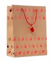 Geschenkpapiertüte, Rot