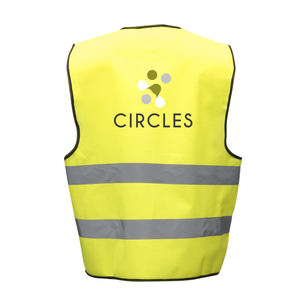 Logotrade Firmengeschenke das Foto: SafetyFirst Sicherheitsweste