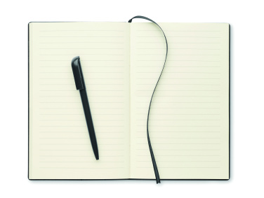 Logotrade werbemittel das Foto: DIN A5 PU Notizbuch mit Stift