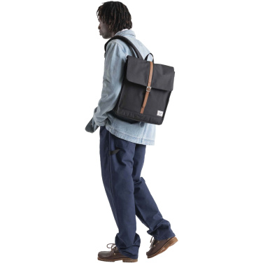 Logotrade Firmengeschenke das Foto: Herschel City Rucksack aus recyceltem Material 16 L