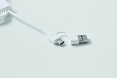 Logotrade Firmengeschenke das Foto: 2in1 Ladekabel Typ-C