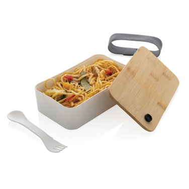 Logotrade Werbeartikel das Foto: RCS RPP Lunchbox mit Bambusdeckel