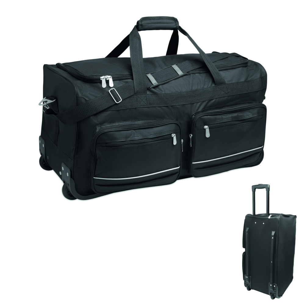 Logotrade Werbeartikel das Foto: Reisetaschen-Trolley 600D RPET