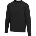 Jasper Pullover mit Rundhalsausschnitt aus recycelter 280 g/m² Bio Baumwolle (OCS), unisex, Schwarz