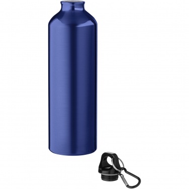 Logo trade promotional gifts picture of: Oregon 770 ml aluminium water bottle with carabiner