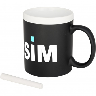 Logo trade promotional products image of: Chalk-write 330 ml ceramic mug