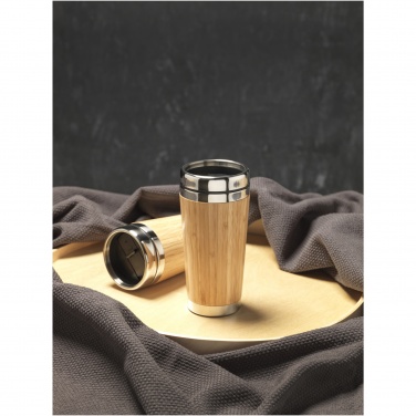Logotrade promotional giveaways photo of: Bambus 450 ml tumbler with bamboo outer