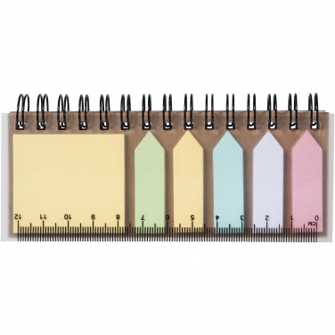 Logotrade promotional gift image of: Spinner spiral notebook with coloured sticky notes