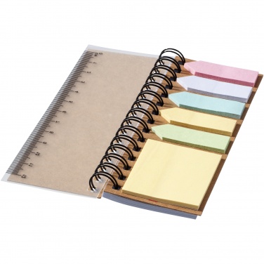 Logo trade promotional products picture of: Spinner spiral notebook with coloured sticky notes