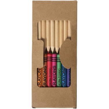 Logotrade promotional item image of: Lucky 19-piece coloured pencil and crayon set