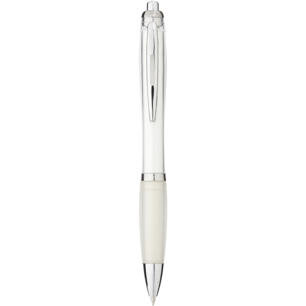 Logo trade promotional items picture of: Nash ballpoint pen coloured barrel and grip