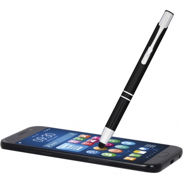 Logotrade promotional item image of: Moneta anodized aluminium click stylus ballpoint pen