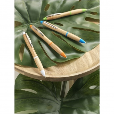 Logotrade promotional giveaway image of: Nash bamboo ballpoint pen