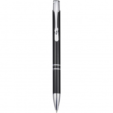 Logotrade promotional gift picture of: Moneta aluminium click ballpoint pen (black ink)