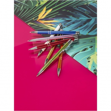 Logo trade promotional gifts picture of: Moneta anodized aluminium click ballpoint pen