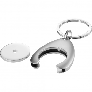 Logo trade corporate gifts picture of: Trolley coin holder keychain