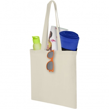 Logo trade corporate gifts image of: Carolina 100 g/m² cotton tote bag 7L