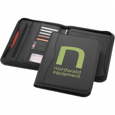 Logo trade promotional items image of: Ebony A4 zippered portfolio