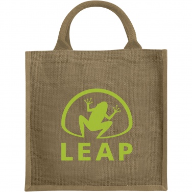 Logo trade promotional gifts picture of: Chennai jute tote bag 16L