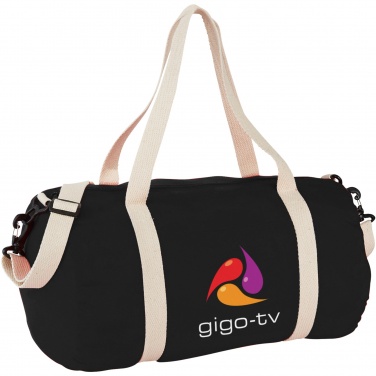 Logotrade promotional merchandise image of: Cochichuate cotton barrel duffel bag 25L