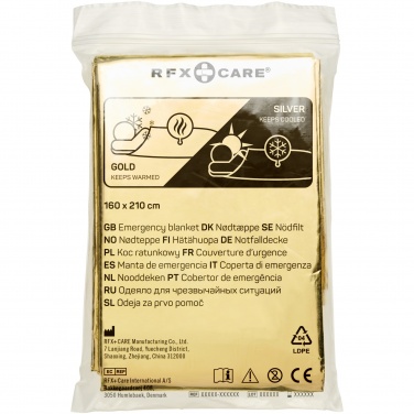 Logo trade promotional gifts image of: Frederik 2-function emergency blanket