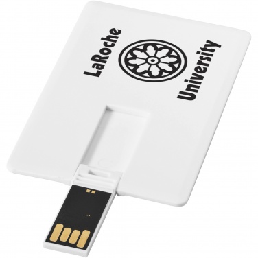 Logo trade promotional item photo of: Slim card-shaped 4GB USB flash drive
