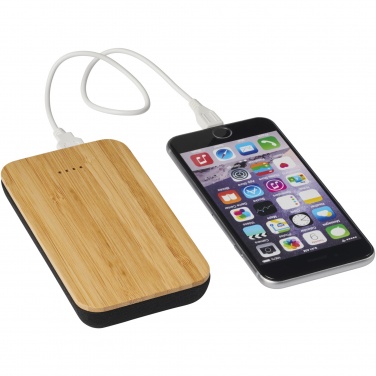 Logotrade promotional merchandise picture of: Future 6000 mAh bamboo/fabric wireless power bank