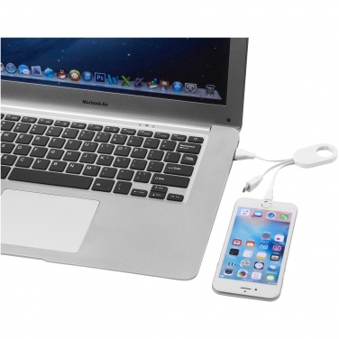 Logo trade promotional products image of: Troop 3-in-1 charging cable