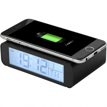 Logotrade promotional merchandise image of: Seconds 5W wireless charging clock