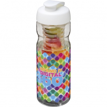 Logotrade advertising products photo of: H2O Active® Base 650 ml flip lid sport bottle & infuser