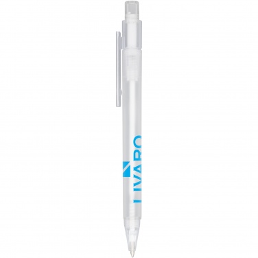 Logo trade corporate gift photo of: Calypso frosted ballpoint pen
