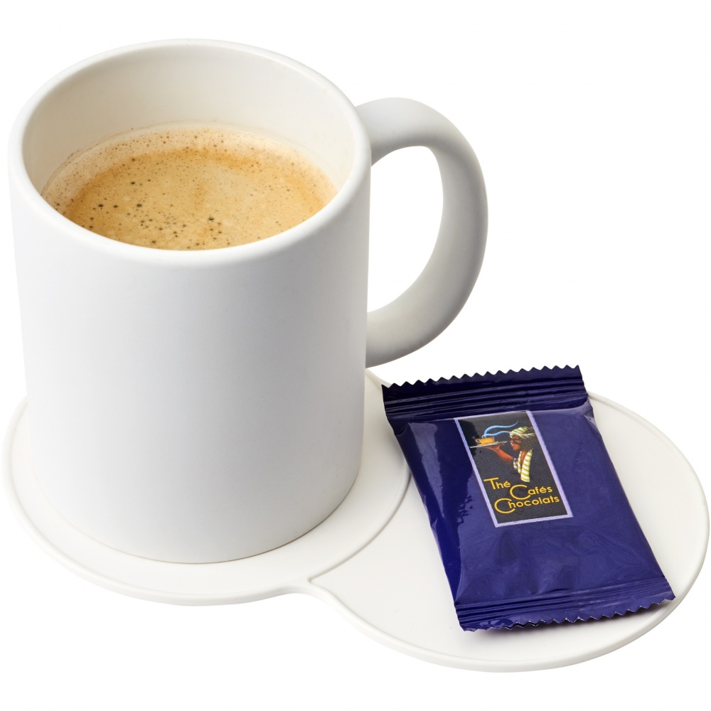 Logo trade promotional merchandise picture of: Sidekick plastic coaster
