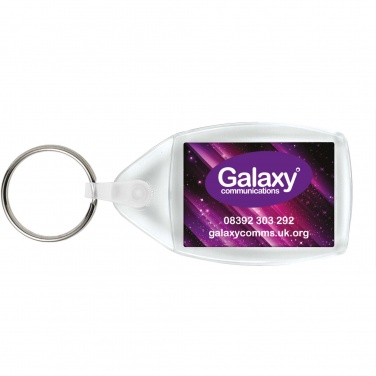 Logo trade promotional giveaways picture of: Lita P6 keychain with plastic clip