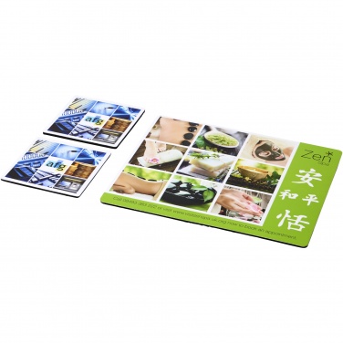 Logotrade advertising product image of: Q-Mat® mouse mat and coaster set combo 3
