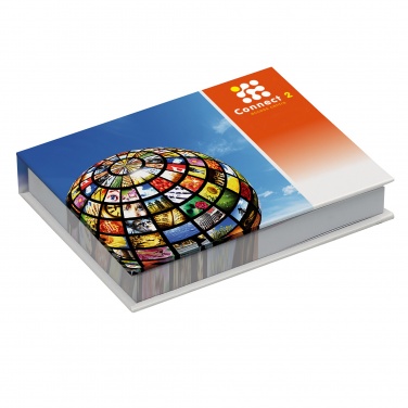 Logo trade promotional items picture of: Combi notes page marker set hard cover