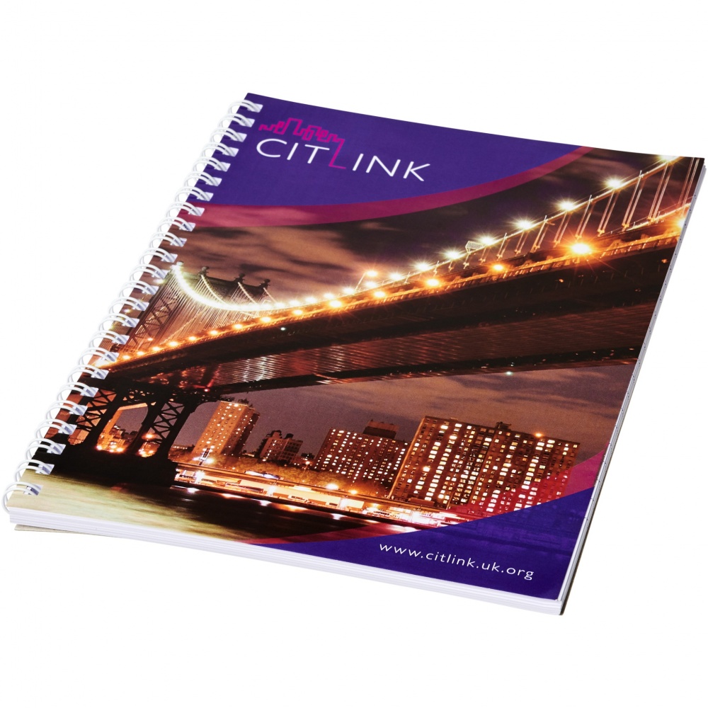 Logo trade promotional products image of: Desk-Mate® spiral A4 notebook
