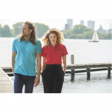 Logo trade business gift photo of: Beryl short sleeve women's organic recycled polo