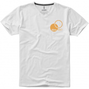 Logo trade corporate gift photo of: Kawartha short sleeve men's organic V-neck t-shirt
