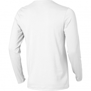 Logo trade corporate gifts image of: Ponoka long sleeve men's organic t-shirt