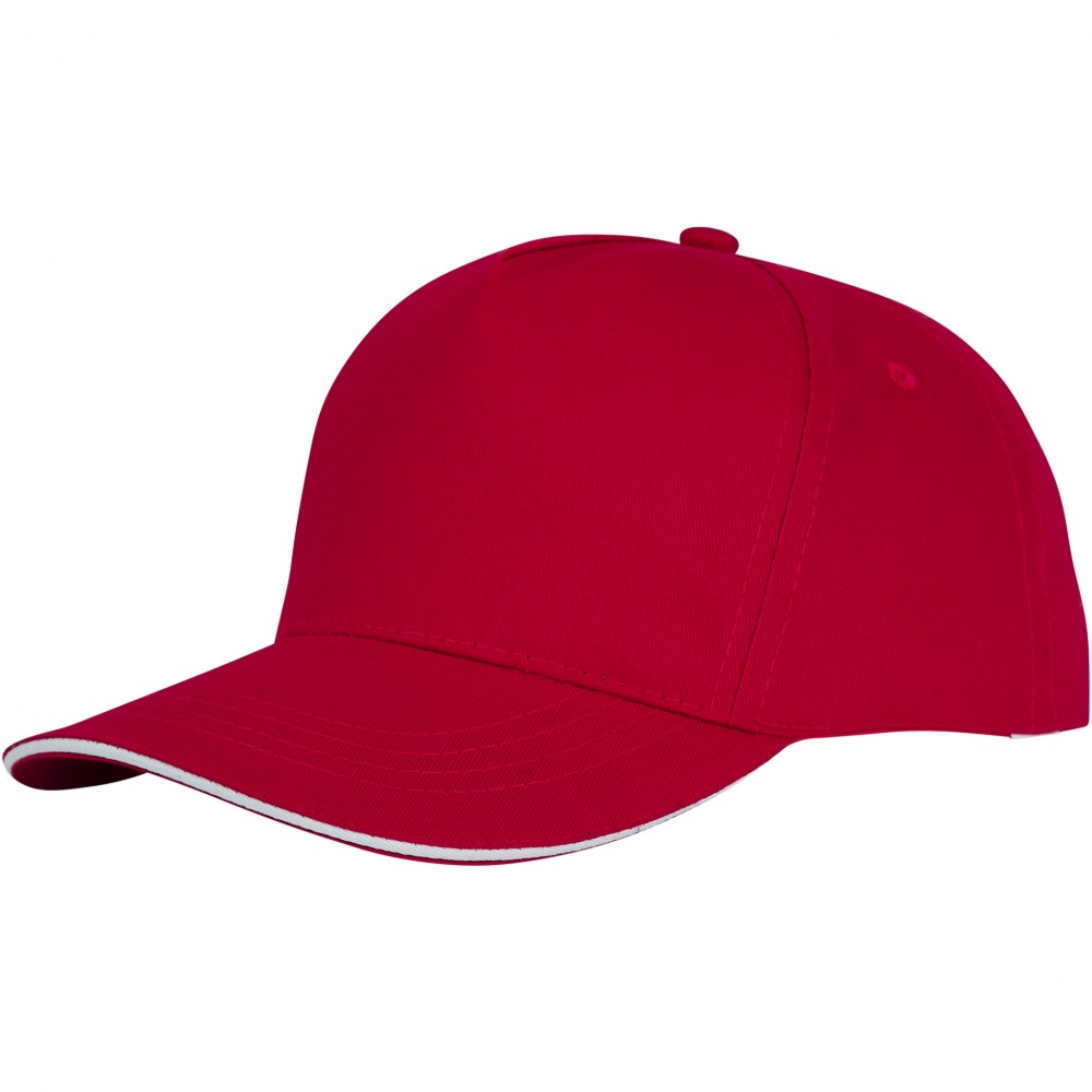 Logo trade promotional giveaways image of: Ceto 5 panel sandwich cap