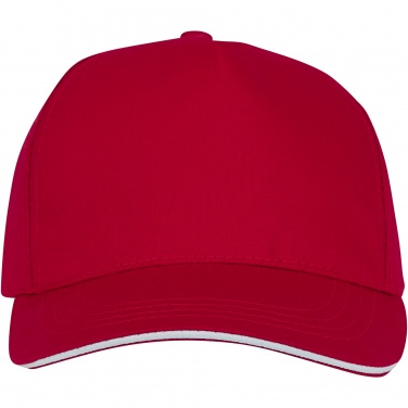 Logo trade promotional merchandise image of: Ceto 5 panel sandwich cap