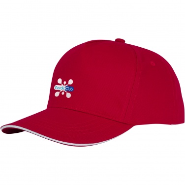 Logo trade promotional gifts image of: Ceto 5 panel sandwich cap