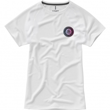 Logo trade promotional giveaways image of: Niagara short sleeve women's cool fit t-shirt
