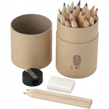 Logo trade business gifts image of: Woodby 26-piece coloured pencil set