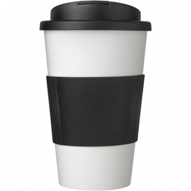 Logo trade business gifts image of: Americano® 350 ml tumbler with grip & spill-proof lid