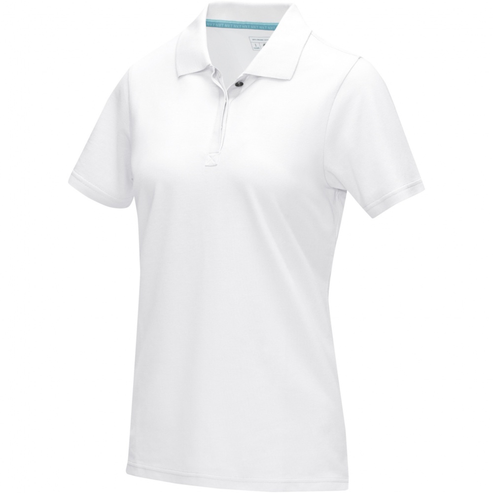 Logotrade promotional item picture of: Graphite short sleeve women’s organic polo
